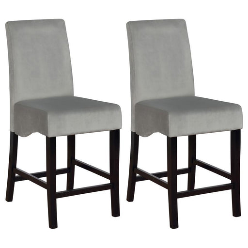 Stanton - Upholstered Counter Chairs (Set of 2) - Gray And Black - Premium Stool Sets from CoasterEssence - Just $339! Shop now at Furniture Wholesale Plus  We are the best furniture store in Nashville, Hendersonville, Goodlettsville, Madison, Antioch, Mount Juliet, Lebanon, Gallatin, Springfield, Murfreesboro, Franklin, Brentwood
