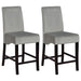 Stanton - Upholstered Counter Chairs (Set of 2) - Gray And Black - Premium Stool Sets from CoasterEssence - Just $339! Shop now at Furniture Wholesale Plus  We are the best furniture store in Nashville, Hendersonville, Goodlettsville, Madison, Antioch, Mount Juliet, Lebanon, Gallatin, Springfield, Murfreesboro, Franklin, Brentwood