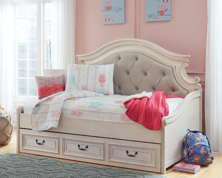 Realyn - Twin Day Bed With Storage - Chipped White – Daybeds by Signature Design by Ashley® at Furniture Wholesale Plus , Nashville furniture store