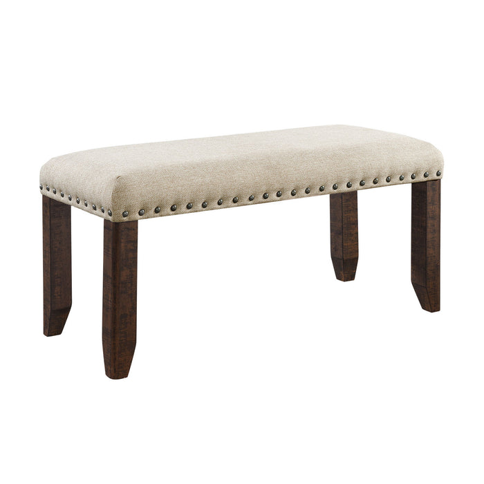 Jax - Bench - Cream – Upholstered Benches by Elements International at Furniture Wholesale Plus , Nashville furniture store