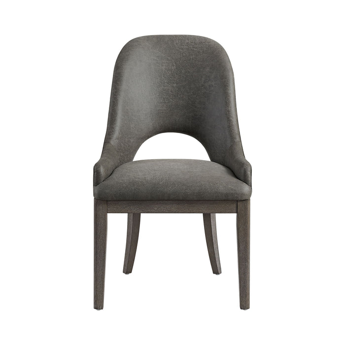 Hollywood Park - Dining Chair (Set of 2) - Dark Gray – Chair Sets by Elements International at Furniture Wholesale Plus , Nashville furniture store