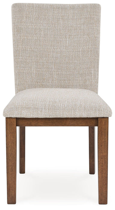 Kraeburn - Dining Upholstered Side Chair (Set of 2) - Beige / Brown – Chair Sets by Signature Design by Ashley® at Furniture Wholesale Plus , Nashville furniture store