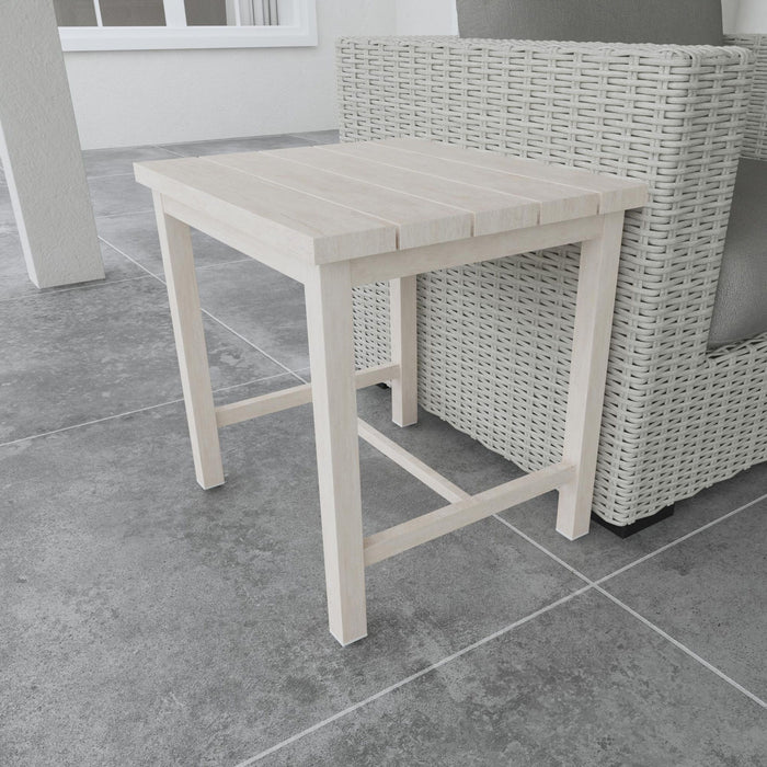 Blakely - Outdoor Aluminum End Table - White – End Tables by Steve Silver Furniture at Furniture Wholesale Plus , Nashville furniture store