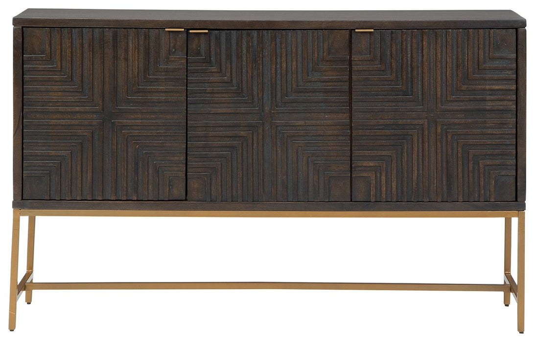 Elinmore - Accent Cabinet - Brown / Gold Finish – Accent Cabinets by Signature Design by Ashley® at Furniture Wholesale Plus , Nashville furniture store