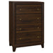 Welsley - 4-Drawer Chest Of Drawers - Walnut – Accent Chests by Coaster Fine Furniture at Furniture Wholesale Plus , Nashville furniture store