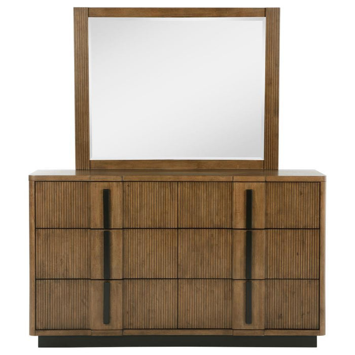 Terrace - 6-Drawer Dresser And Mirror - Ash Brown – Dresser & Mirror by Coaster Fine Furniture at Furniture Wholesale Plus , Nashville furniture store