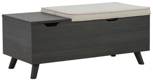 Yarlow - Storage Bench - Dark Gray – Storage Benches by Signature Design by Ashley® at Furniture Wholesale Plus , Nashville furniture store