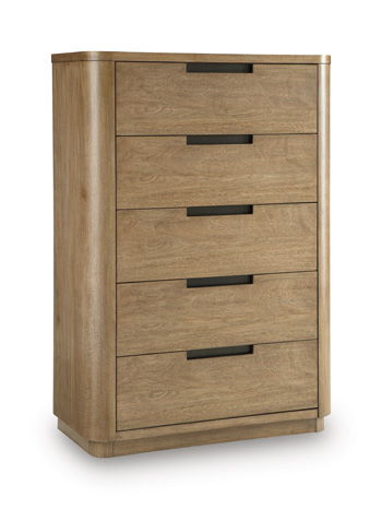 Pamaria - Five Drawer Chest - Light Brown – Accent Chests by Signature Design by Ashley® at Furniture Wholesale Plus , Nashville furniture store