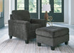 Erinslane - Living Room Set – Stationary Chair & Ottoman by Benchcraft® at Furniture Wholesale Plus , Nashville furniture store