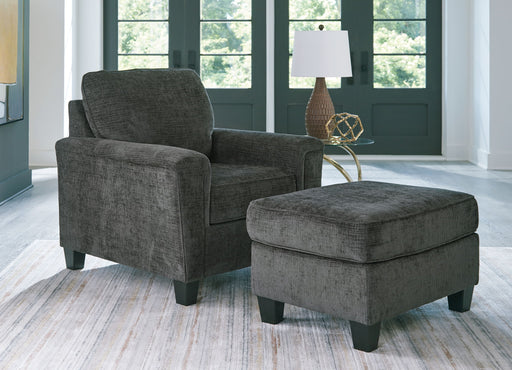 Erinslane - Living Room Set – Stationary Chair & Ottoman by Benchcraft® at Furniture Wholesale Plus , Nashville furniture store