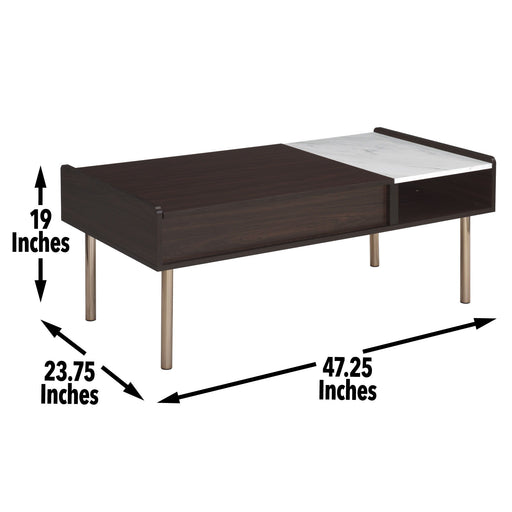 Carrie - Lift-Top Coffee Table - Brown – Coffee Tables by Steve Silver Furniture at Furniture Wholesale Plus , Nashville furniture store