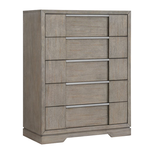 Kelis - 5 Drawer Chest - Gray – Lingerie Chests by Elements International at Furniture Wholesale Plus , Nashville furniture store