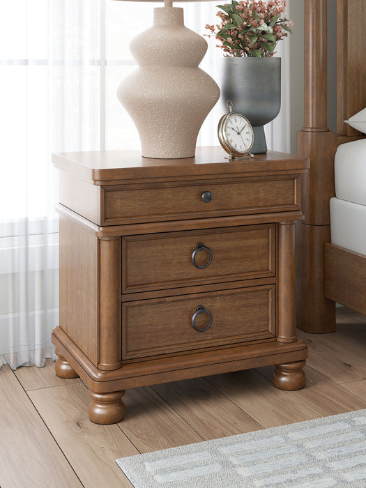 Rowlenstown - Three Drawer Night Stand – Nightstands w/ Charging Stations by Signature Design by Ashley® at Furniture Wholesale Plus , Nashville furniture store