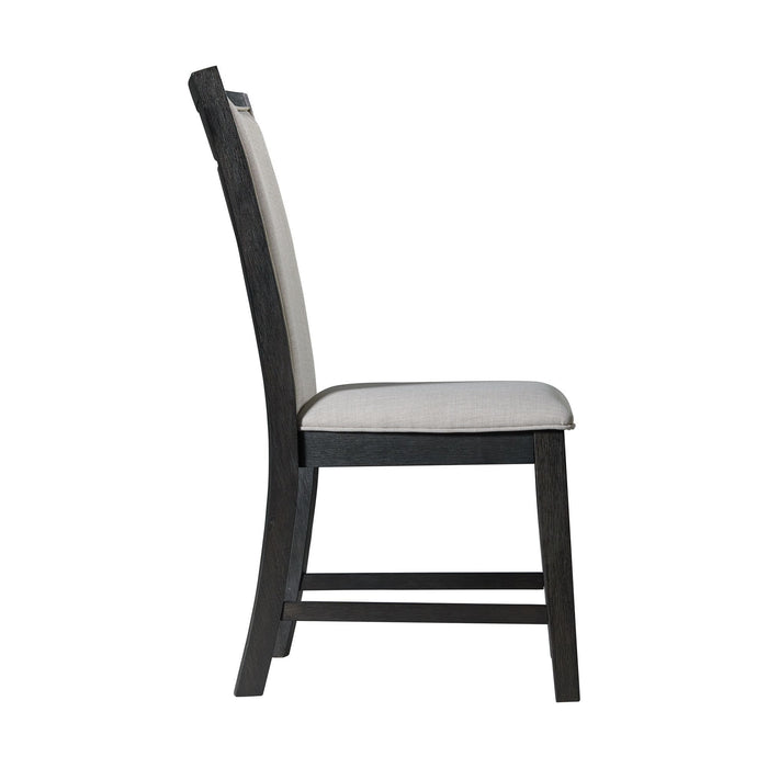 Grady - Dining Slat Back Side Chair (Set of 2) - Black – Chair Sets by Elements International at Furniture Wholesale Plus , Nashville furniture store