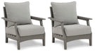 Visola - Lounge Chair w/Cushion (Set of 2) - Gray – Chair Sets by Signature Design by Ashley® at Furniture Wholesale Plus , Nashville furniture store