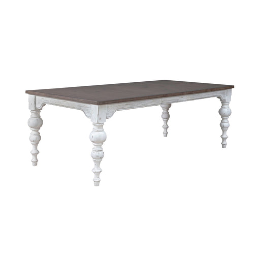 River Place - Rectangular Leg Table - Riverstone White & Tobacco – Dining Tables by Liberty Furniture at Furniture Wholesale Plus , Nashville furniture store