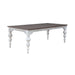 River Place - Rectangular Leg Table - Riverstone White & Tobacco – Dining Tables by Liberty Furniture at Furniture Wholesale Plus , Nashville furniture store