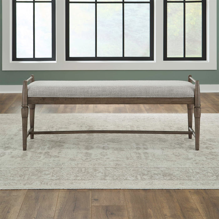 Hickory Grove - Bench - Heirloom Brown – Upholstered Benches by Liberty Furniture at Furniture Wholesale Plus , Nashville furniture store