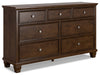 Danabrin - Dresser - Brown – Dressers by Signature Design by Ashley® at Furniture Wholesale Plus , Nashville furniture store
