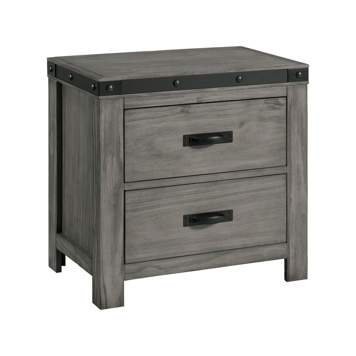 Wade - 2-Drawer Nightstand - Black Finish – Accent Nightstands by Elements International at Furniture Wholesale Plus , Nashville furniture store