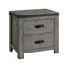 Wade - 2-Drawer Nightstand - Black Finish – Accent Nightstands by Elements International at Furniture Wholesale Plus , Nashville furniture store