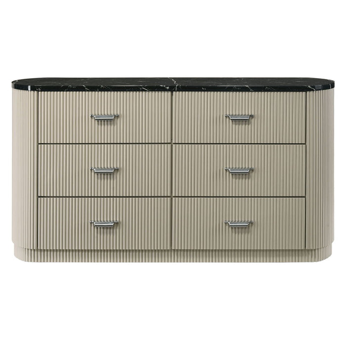 Travonte - Dresser - Gray / Beige