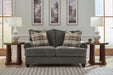 Tallow Creek - Loveseat - Shadow – Stationary Loveseats by Signature Design by Ashley® at Furniture Wholesale Plus , Nashville furniture store