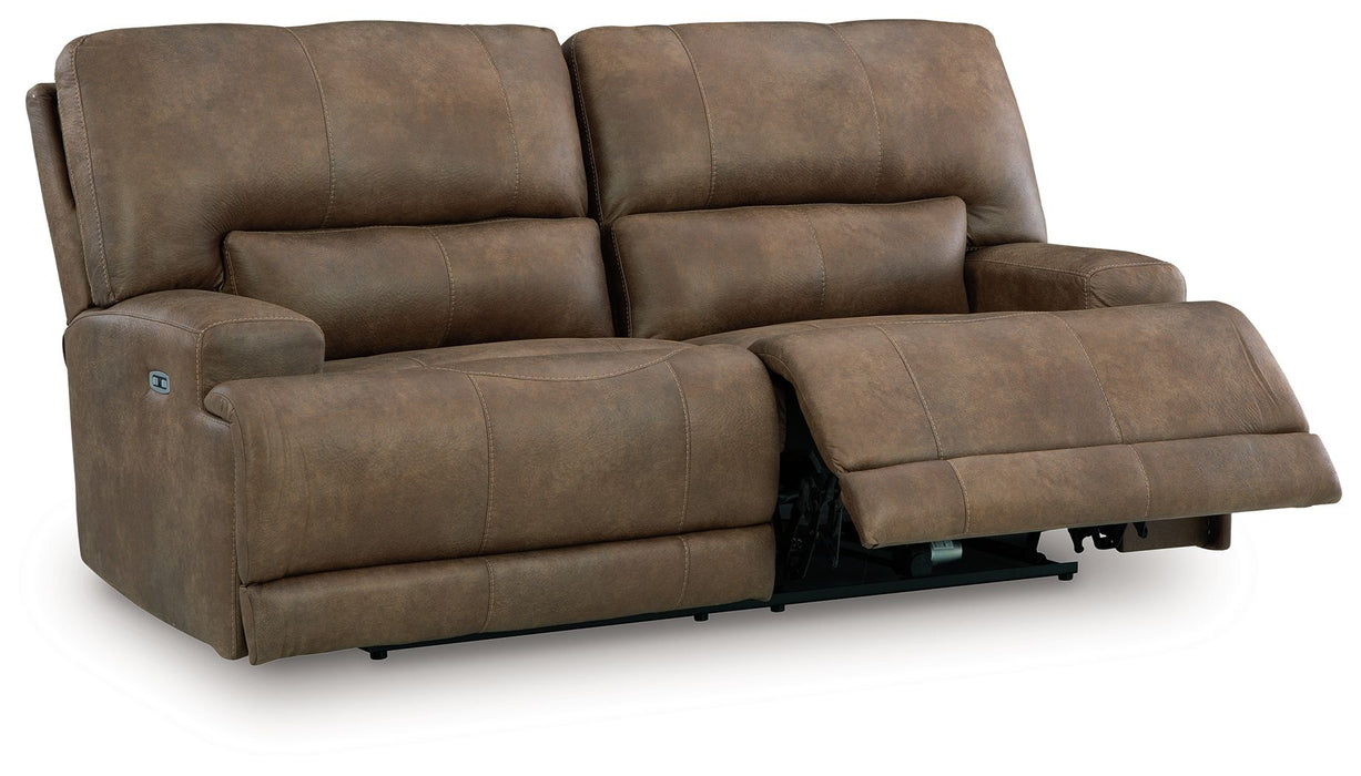 Beckley Place - 2 Seat Power Reclining Sofa With Adjustable Headrest - Earth – Reclining Sofas by Signature Design by Ashley® at Furniture Wholesale Plus , Nashville furniture store