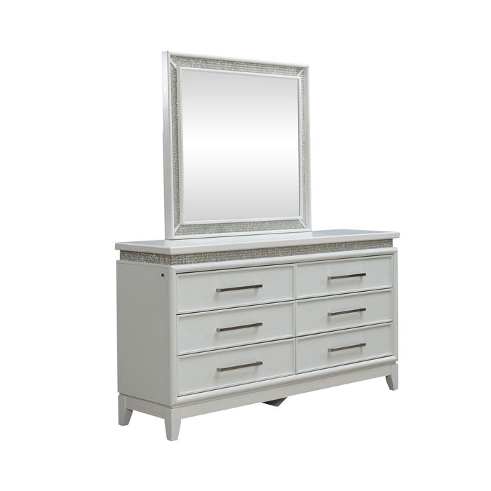 Reflections - 6 Drawer Dresser With Lights – Dresser & Mirror by Liberty Furniture at Furniture Wholesale Plus , Nashville furniture store