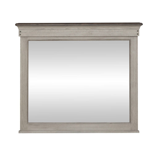 Ivy Hollow - Landscape Mirror - Weathered Linen / Dusty Taupe – Landscape Mirrors by Liberty Furniture at Furniture Wholesale Plus , Nashville furniture store