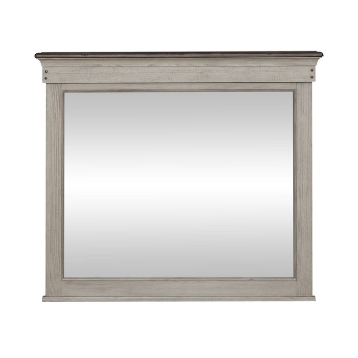 Ivy Hollow - Landscape Mirror - Weathered Linen / Dusty Taupe – Landscape Mirrors by Liberty Furniture at Furniture Wholesale Plus , Nashville furniture store