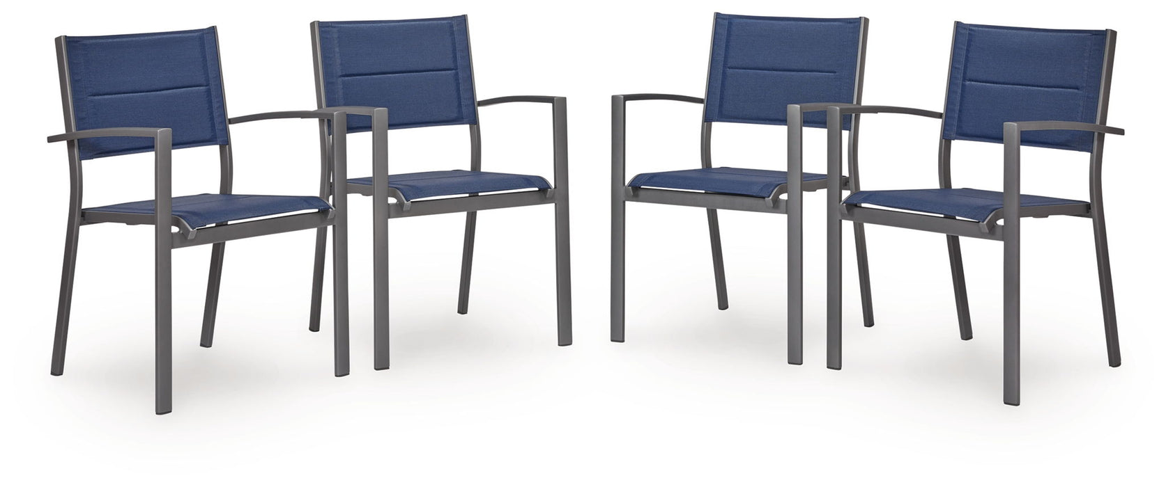 Rocky Creek - Sling Arm Chair (Set of 4) - Blue / Gray – Chair Sets by Signature Design by Ashley® at Furniture Wholesale Plus , Nashville furniture store