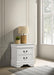 Louis Philippe - 2-Drawer Nightstand Bedside Table - White – Accent Nightstands by Coaster Fine Furniture at Furniture Wholesale Plus , Nashville furniture store