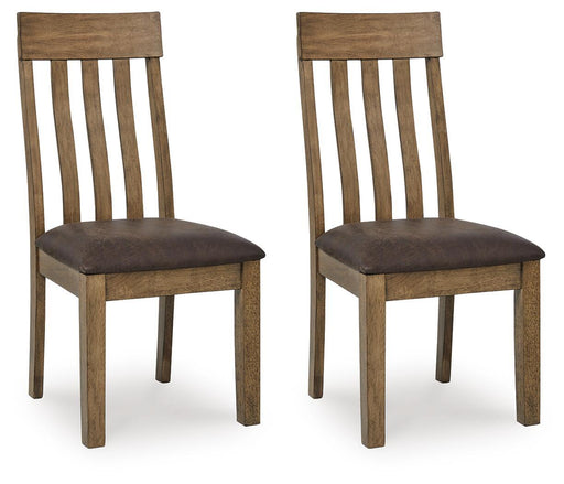 Urbinforte - Dining Upholstered Side Chair (Set of 2) - Light Brown – Chair Sets by Signature Design by Ashley® at Furniture Wholesale Plus , Nashville furniture store