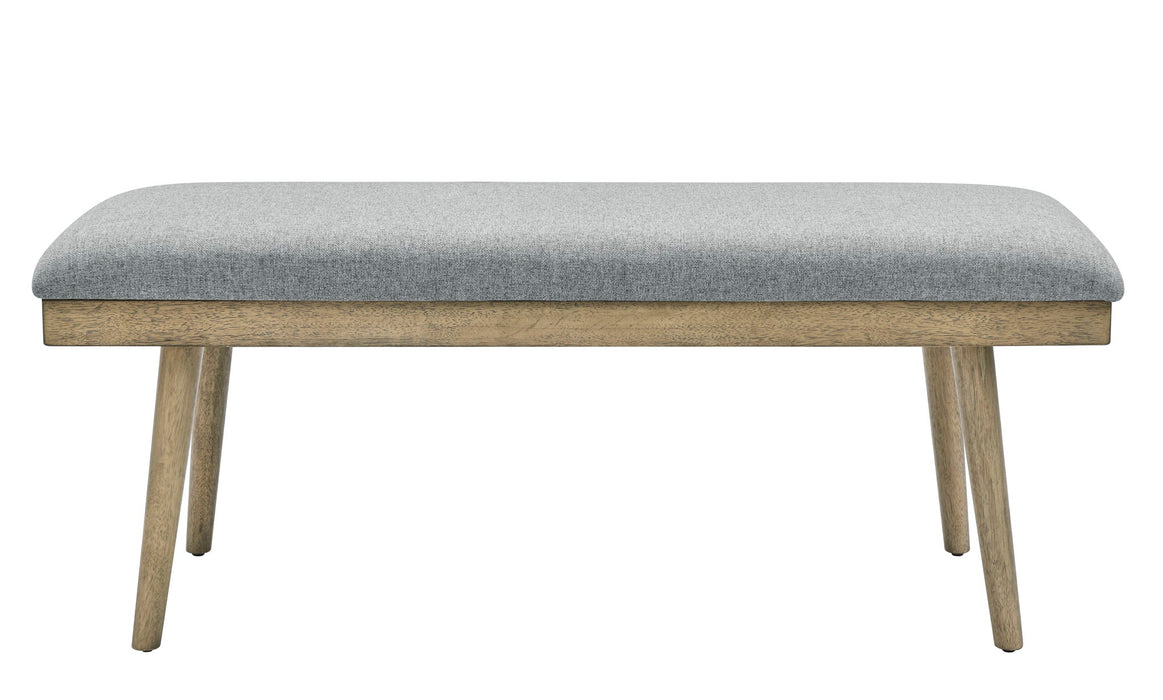 Vida - Polyester Dining Bench - Gray – Dining Benches by Steve Silver Furniture at Furniture Wholesale Plus , Nashville furniture store