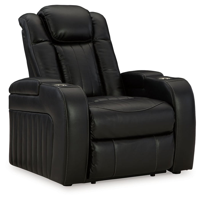 Caveman Den - Power Recliner/ Adj Headrest - Midnight – Reclining Chairs by Signature Design by Ashley® at Furniture Wholesale Plus , Nashville furniture store