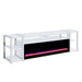 Midway - 80" TV Console With Firelight - White – Fireplace TV Stands by Elements International at Furniture Wholesale Plus , Nashville furniture store