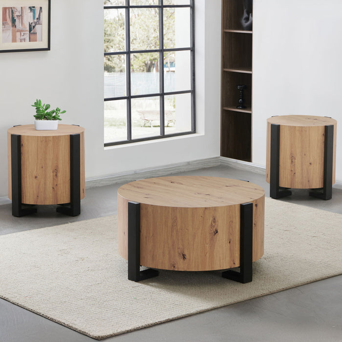 Darcie - 3 Piece Table Set - Tan – Table Sets by Steve Silver Furniture at Furniture Wholesale Plus , Nashville furniture store