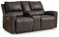 Boxmere - Dbl Power Reclining Loveseat with Console - Storm – Reclining Loveseats by Signature Design by Ashley® at Furniture Wholesale Plus , Nashville furniture store