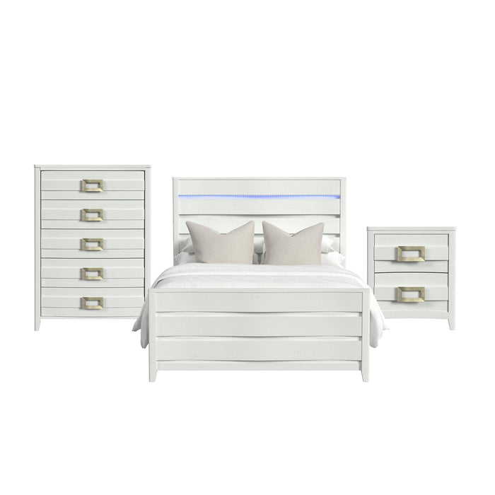 Tobias - Bedroom Set With LED – 3 Piece Bedroom Sets by Elements International at Furniture Wholesale Plus , Nashville furniture store
