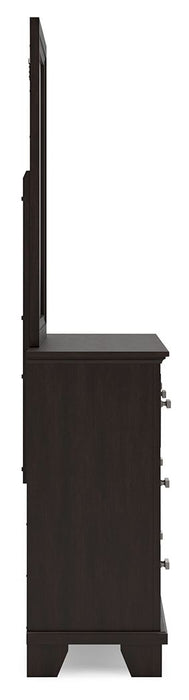 Covetown - Dresser And Mirror - Dark Brown – Dresser & Mirror by Signature Design by Ashley® at Furniture Wholesale Plus , Nashville furniture store