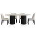 Sylvie - 5 Piece Standard Height Dining Set, Oval Table – 5 Piece Dining Room Sets by Elements International at Furniture Wholesale Plus , Nashville furniture store