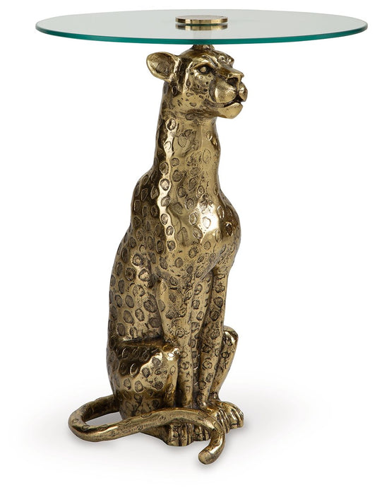 Vallain - Accent Table - Antique Gold Finish – Accent Tables by Signature Design by Ashley® at Furniture Wholesale Plus , Nashville furniture store