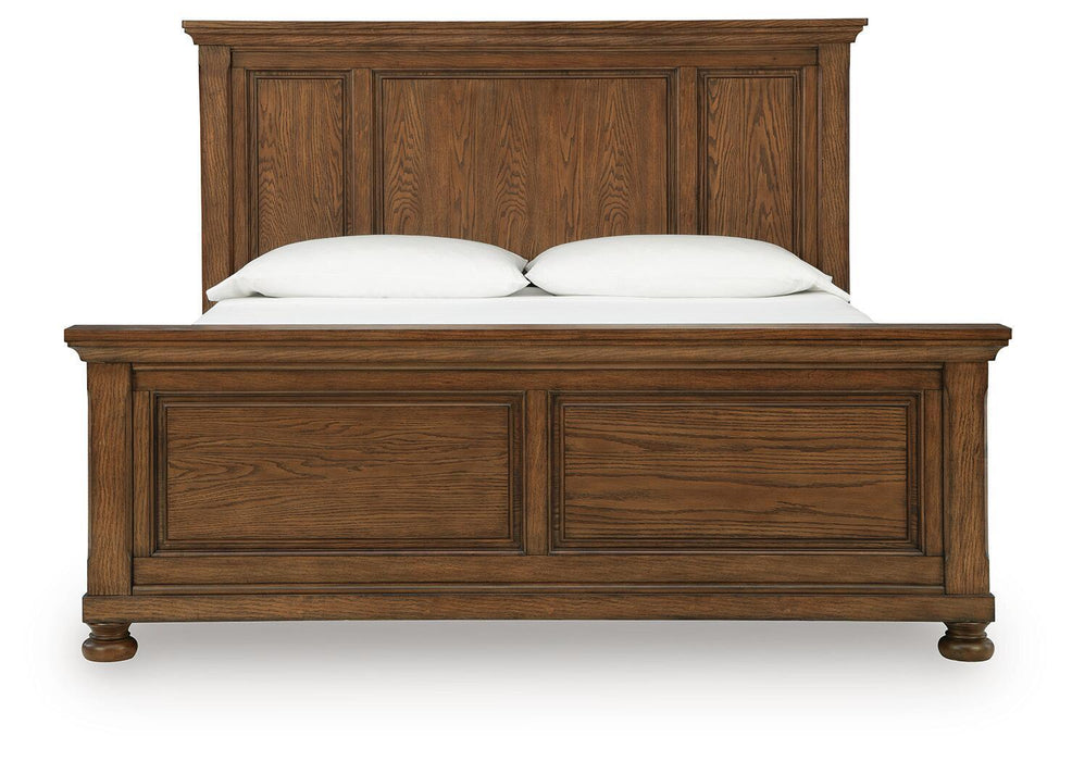 Zackaryn - King Panel Bed - Warm Brown – Panel Beds by Signature Design by Ashley® at Furniture Wholesale Plus , Nashville furniture store