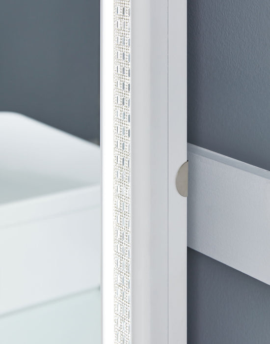 Chalanna - White - Vanity With Mirror - Premium Vanity Sets from Signature Design by Ashley® - Just $1088! Shop now at Furniture Wholesale Plus  We are the best furniture store in Nashville, Hendersonville, Goodlettsville, Madison, Antioch, Mount Juliet, Lebanon, Gallatin, Springfield, Murfreesboro, Franklin, Brentwood