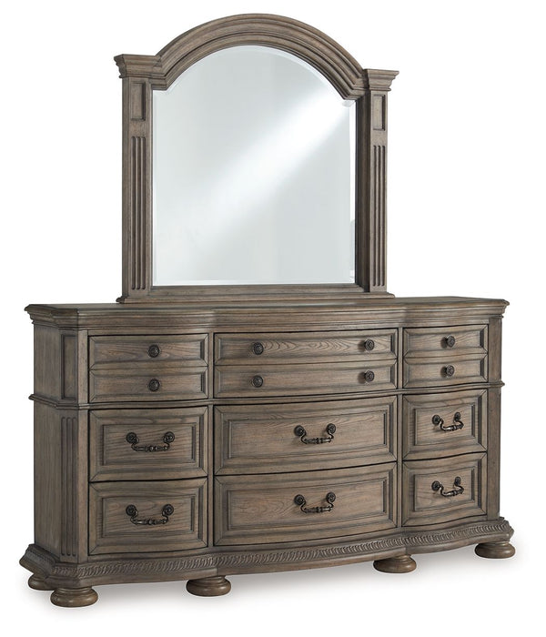 Ardenfield - Dresser And Mirror - Light Brown – Dresser & Mirror by Signature Design by Ashley® at Furniture Wholesale Plus , Nashville furniture store