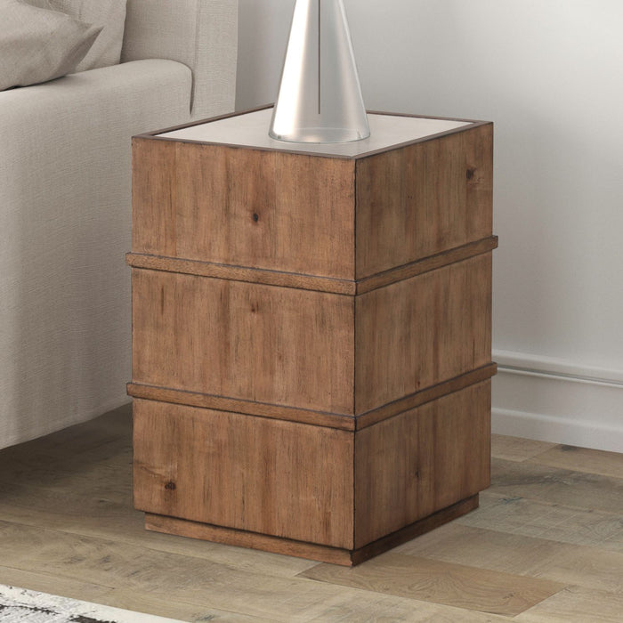 Shaker Lakes - Chairside Table - Harvest Brown – Chair Side Tables by Liberty Furniture at Furniture Wholesale Plus , Nashville furniture store