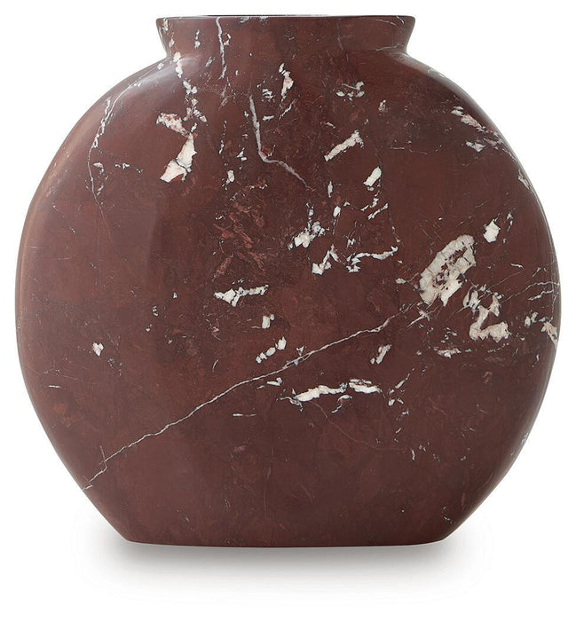 Dashner - Vase - Red / White – Vases & Jars by Signature Design by Ashley® at Furniture Wholesale Plus , Nashville furniture store