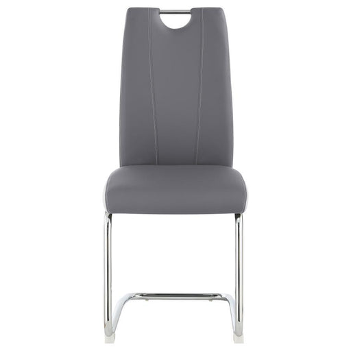 Brooklyn - Upholstered Dining Side Chair (Set of 4) - Gray – Chair Sets by CoasterEssence at Furniture Wholesale Plus , Nashville furniture store