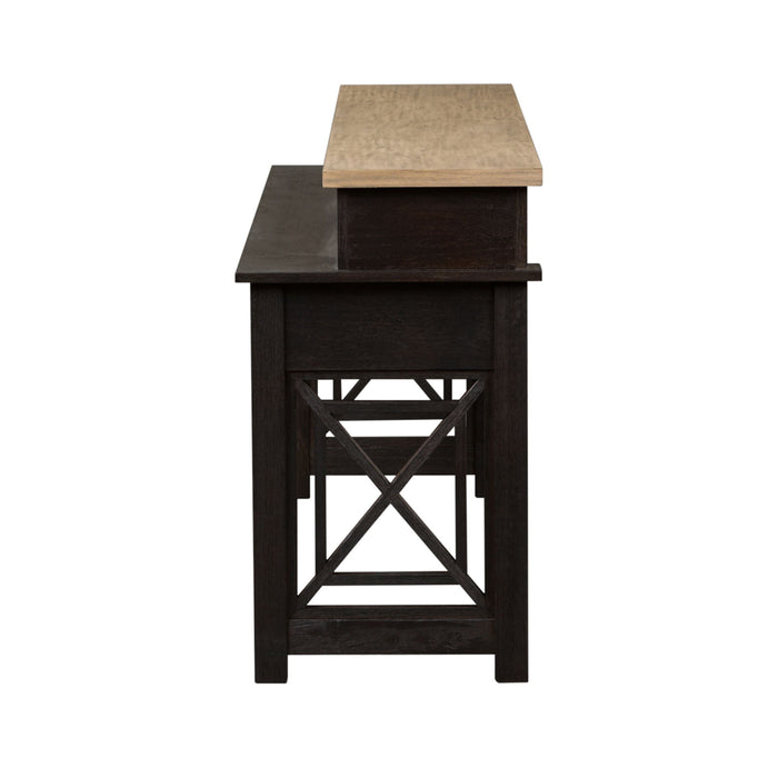 Heatherbrook - Console Bar Table - Charcoal & Ash – Console Tables by Liberty Furniture at Furniture Wholesale Plus , Nashville furniture store